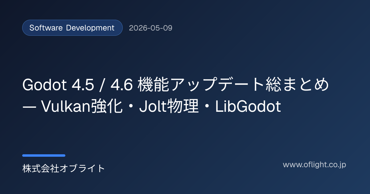 Godot 4.5 and 4.6 — A 2026 Recap of Vulkan Upgrades, Jolt Physics by ...